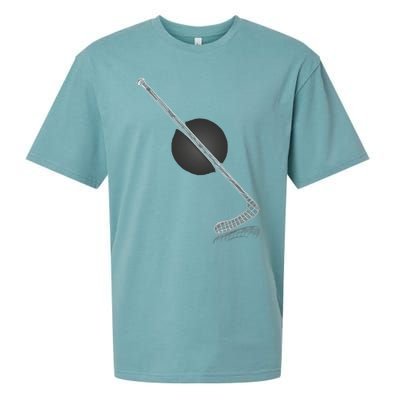 Ice Hockey Stick Player Gift Sueded Cloud Jersey T-Shirt