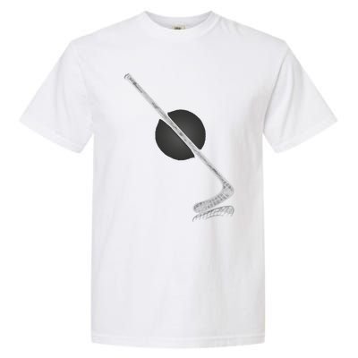 Ice Hockey Stick Player Gift Garment-Dyed Heavyweight T-Shirt