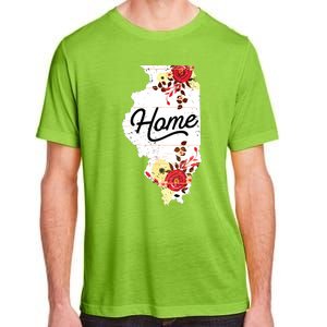 Illinois Home Shirts For Women Floral Illinois Adult ChromaSoft Performance T-Shirt