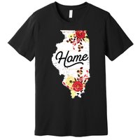 Illinois Home Shirts For Women Floral Illinois Premium T-Shirt