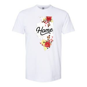 Illinois Home Shirts For Women Floral Illinois Softstyle CVC T-Shirt