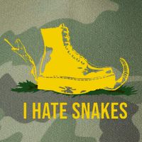 I Hate Snakes Don't Thread On Me Flag Legacy Tie Dye Trucker Hat
