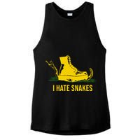 I Hate Snakes Don't Thread On Me Flag Ladies PosiCharge Tri-Blend Wicking Tank