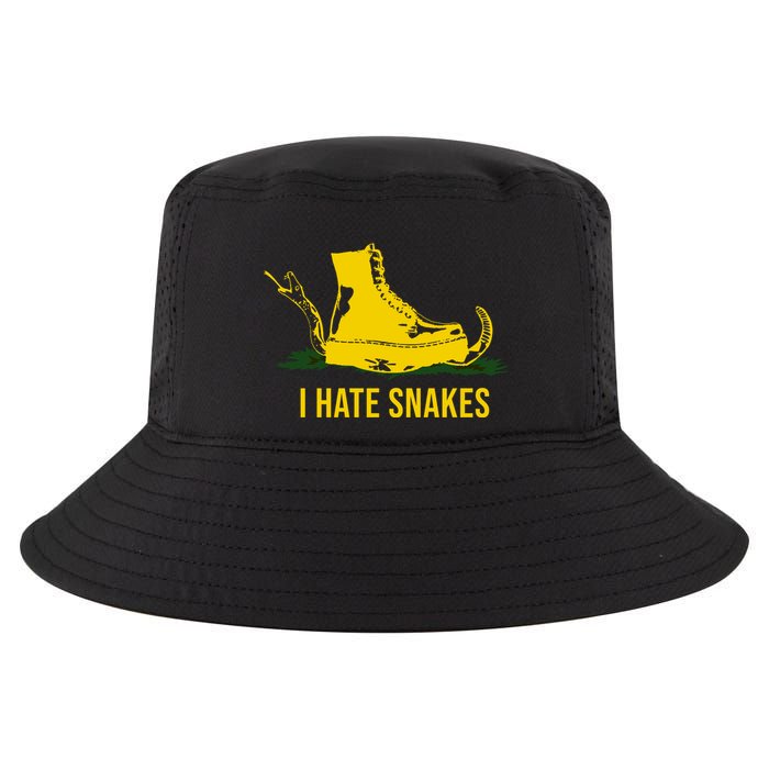 I Hate Snakes Don't Thread On Me Flag Cool Comfort Performance Bucket Hat