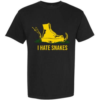 I Hate Snakes Don't Thread On Me Flag Garment-Dyed Heavyweight T-Shirt