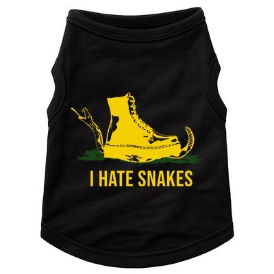 I Hate Snakes Don't Thread On Me Flag Doggie Tank
