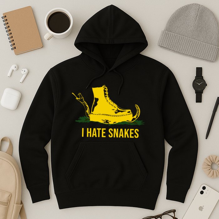 I Hate Snakes Don't Thread On Me Flag Hoodie