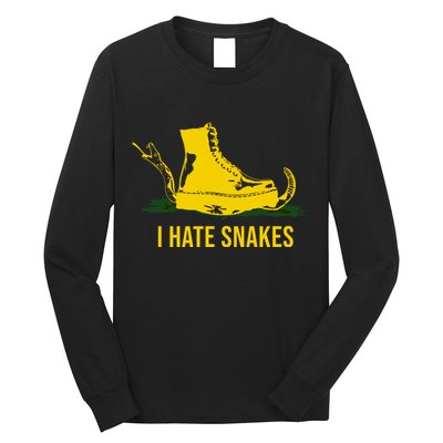 I Hate Snakes Don't Thread On Me Flag Long Sleeve Shirt
