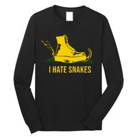 I Hate Snakes Don't Thread On Me Flag Long Sleeve Shirt