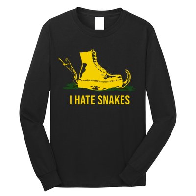 I Hate Snakes Don't Thread On Me Flag Long Sleeve Shirt