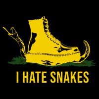 I Hate Snakes Don't Thread On Me Flag Apron