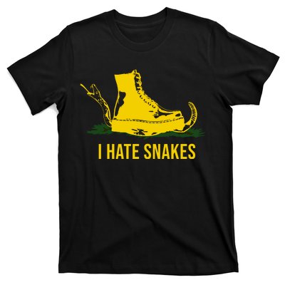 I Hate Snakes Don't Thread On Me Flag T-Shirt