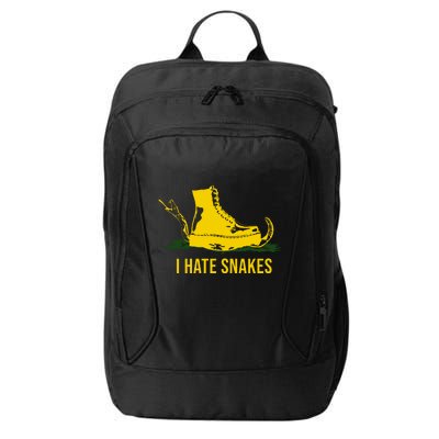 I Hate Snakes Don't Thread On Me Flag City Backpack