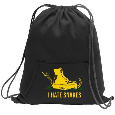 I Hate Snakes Don't Thread On Me Flag Sweatshirt Cinch Pack Bag