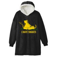 I Hate Snakes Don't Thread On Me Flag Hooded Wearable Blanket