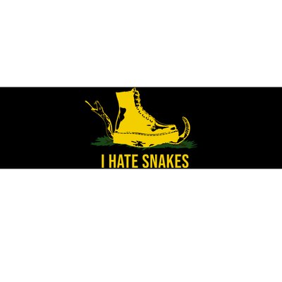 I Hate Snakes Don't Thread On Me Flag Bumper Sticker