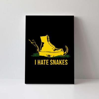 I Hate Snakes Don't Thread On Me Flag Canvas