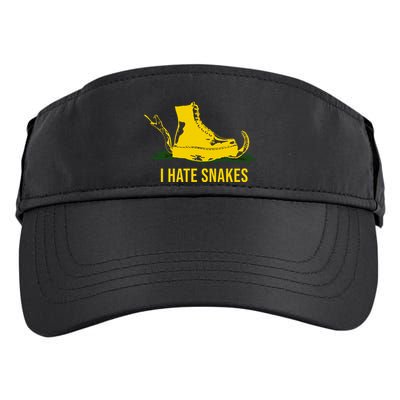 I Hate Snakes Don't Thread On Me Flag Adult Drive Performance Visor