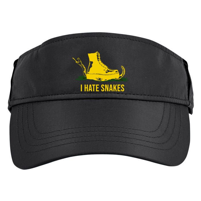 I Hate Snakes Don't Thread On Me Flag Adult Drive Performance Visor
