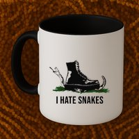I Hate Snakes Don't Thread On Me Flag Mug