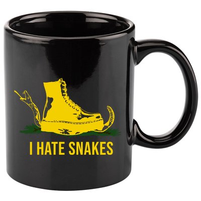 I Hate Snakes Don't Thread On Me Flag 11oz C Handle Ceramic Mug