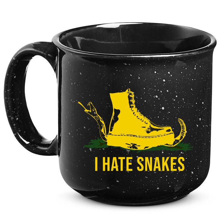 I Hate Snakes Don't Thread On Me Flag 15oz Campfire Ceramic Mug
