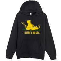 I Hate Snakes Don't Thread On Me Flag Premium Pullover Hoodie