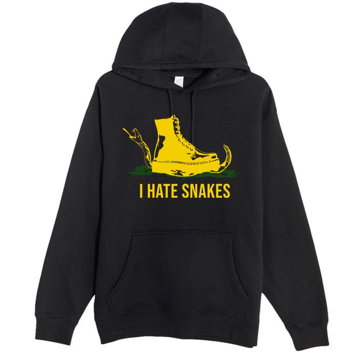 I Hate Snakes Don't Thread On Me Flag Premium Pullover Hoodie