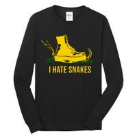 I Hate Snakes Don't Thread On Me Flag Tall Long Sleeve T-Shirt