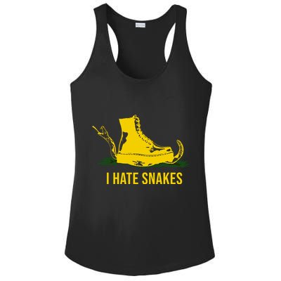 I Hate Snakes Don't Thread On Me Flag Ladies PosiCharge Competitor Racerback Tank