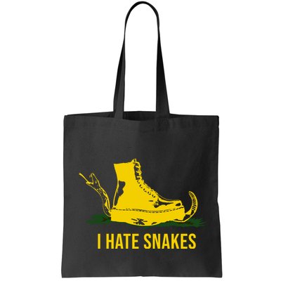 I Hate Snakes Don't Thread On Me Flag Bag