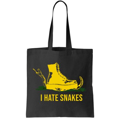 I Hate Snakes Don't Thread On Me Flag Tote Bag