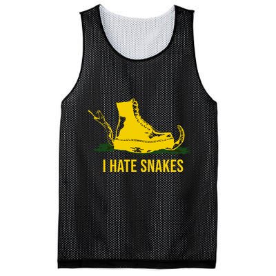 I Hate Snakes Don't Thread On Me Flag Mesh Reversible Basketball Jersey Tank