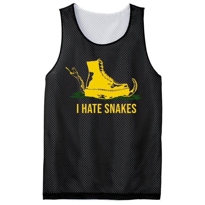 I Hate Snakes Don't Thread On Me Flag Mesh Reversible Basketball Jersey Tank