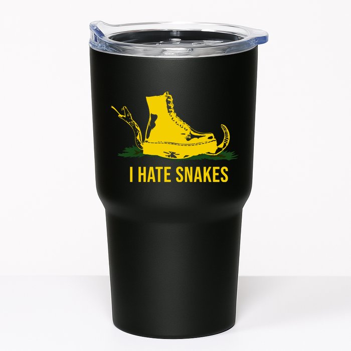 I Hate Snakes Don't Thread On Me Flag Tumbler