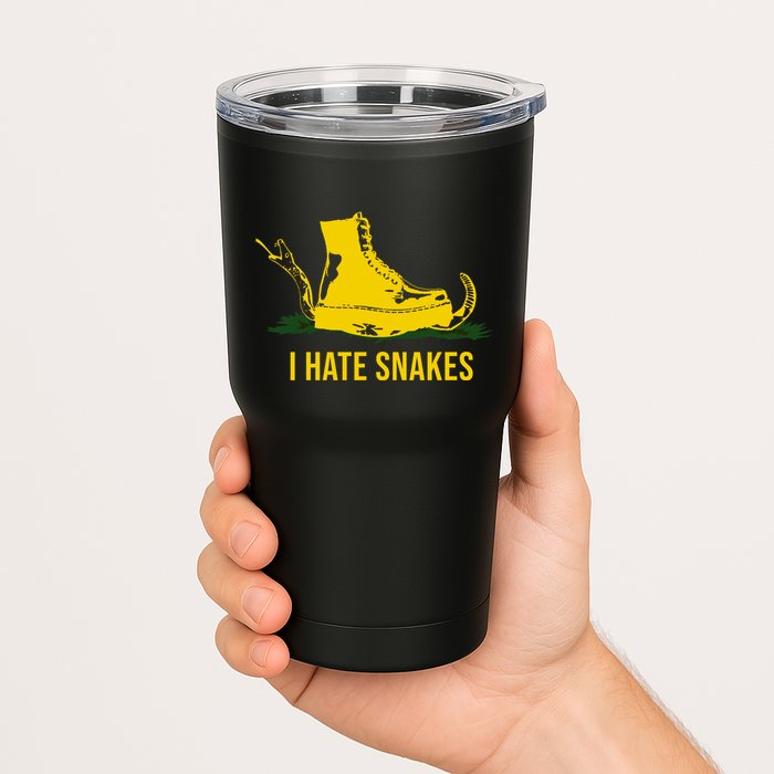 I Hate Snakes Don't Thread On Me Flag Tumbler