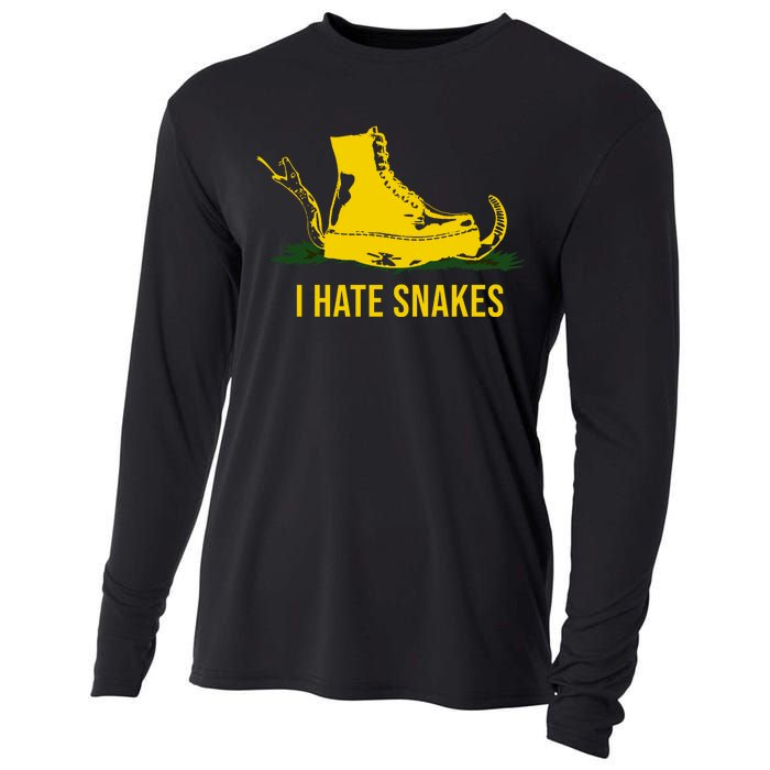 I Hate Snakes Don't Thread On Me Flag Cooling Performance Long Sleeve Crew