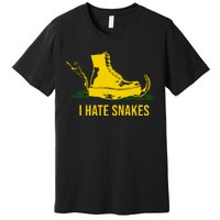 I Hate Snakes Don't Thread On Me Flag Premium T-Shirt