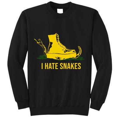 I Hate Snakes Don't Thread On Me Flag Tall Sweatshirt