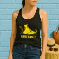 I Hate Snakes Don't Thread On Me Flag Womens Tank Top