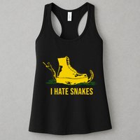 I Hate Snakes Don't Thread On Me Flag Womens Tank Top
