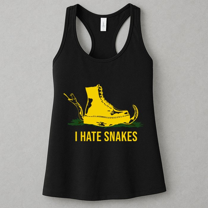 I Hate Snakes Don't Thread On Me Flag Womens Tank Top
