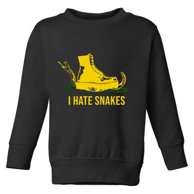 I Hate Snakes Don't Thread On Me Flag Toddler Sweatshirt