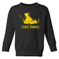 I Hate Snakes Don't Thread On Me Flag Toddler Sweatshirt