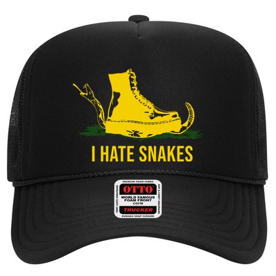 I Hate Snakes Don't Thread On Me Flag Trucker Hat
