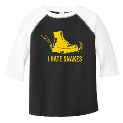 I Hate Snakes Don't Thread On Me Flag Toddler Fine Jersey T-Shirt