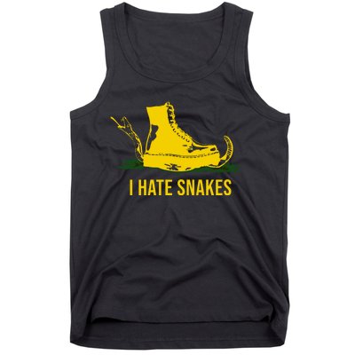 I Hate Snakes Don't Thread On Me Flag Tank Top