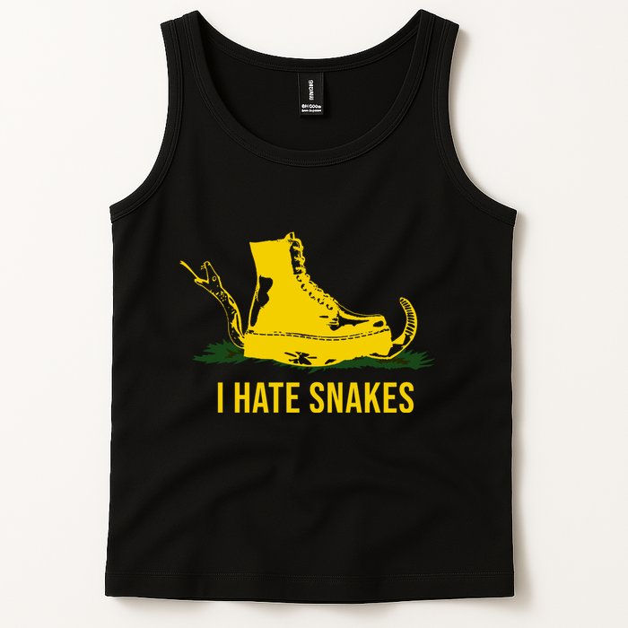 I Hate Snakes Don't Thread On Me Flag Tank Top