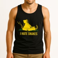 I Hate Snakes Don't Thread On Me Flag Tank Top