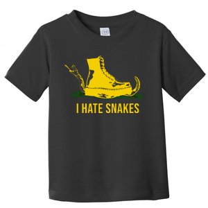 I Hate Snakes Don't Thread On Me Flag Toddler T-Shirt